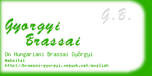 gyorgyi brassai business card