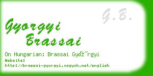 gyorgyi brassai business card